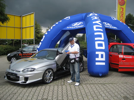 Nico auf Promotiontour für das Autohaus Turowski